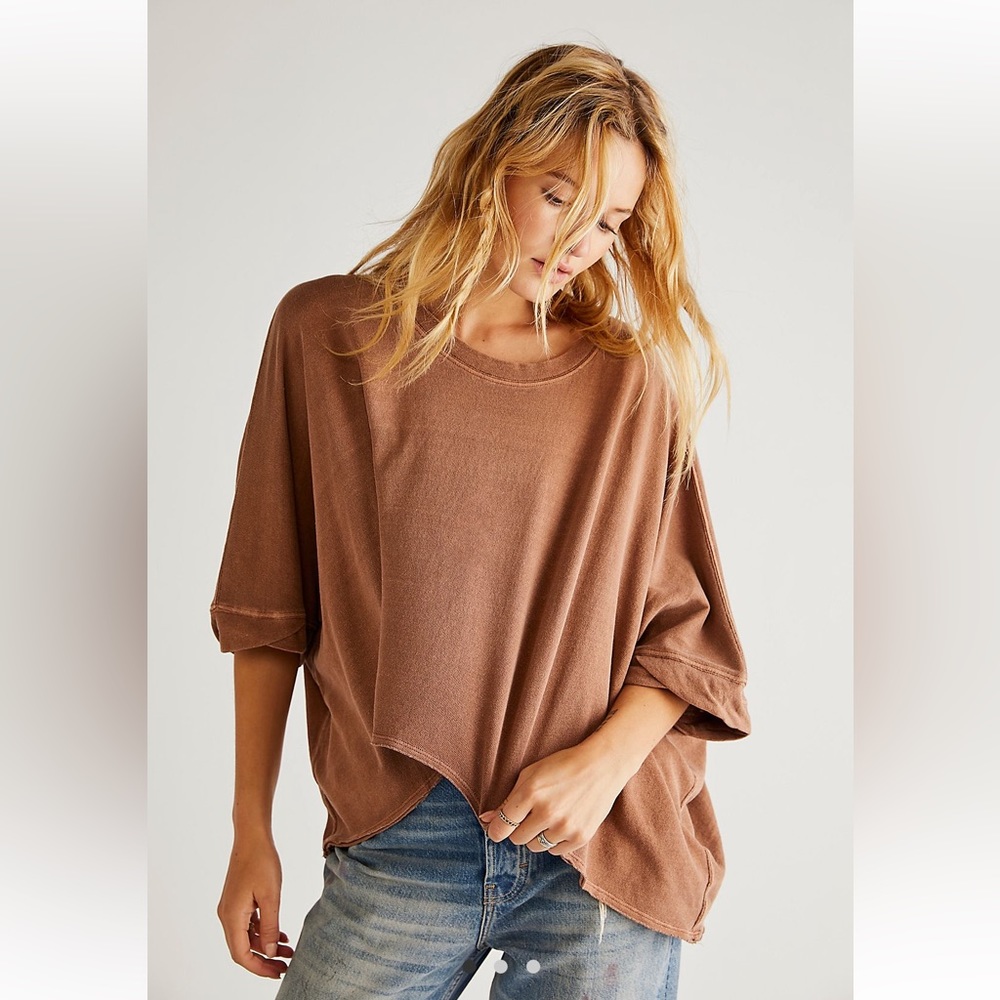 Free People ~ We The Free CC Tee in Coconut Shell | Sz Xs
